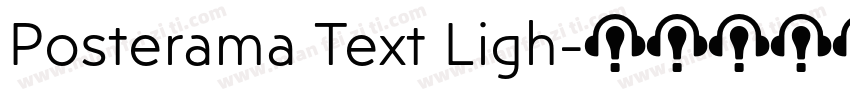 Posterama Text Ligh字体转换